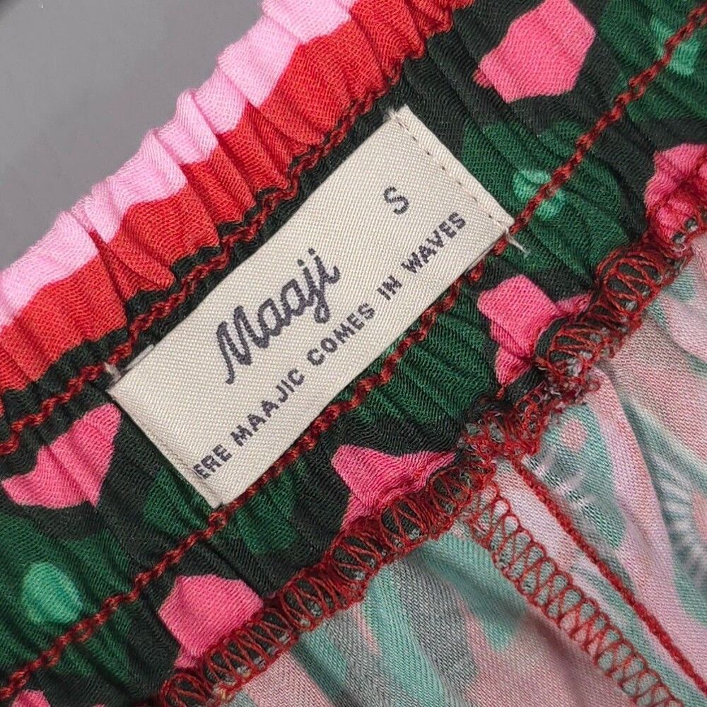 MAAJI Women's New Pants Shirt Pijama Set SMALL Floral Wide Leg PT1031ZPS537SM - Picture 2 of 16